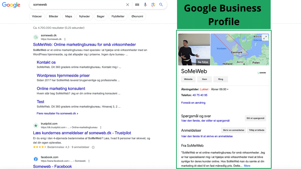 lokal seo google business profile